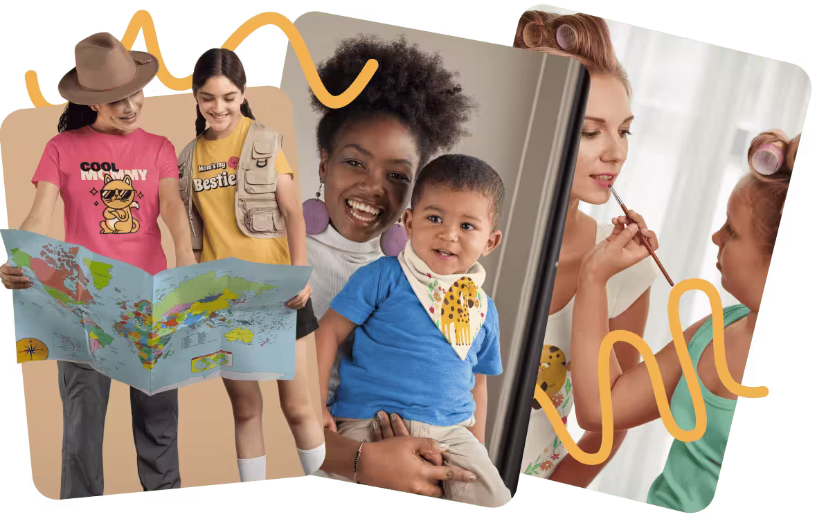 Mother's Day Banner Image Featuring Seasonal Print-On-Demand Mockups